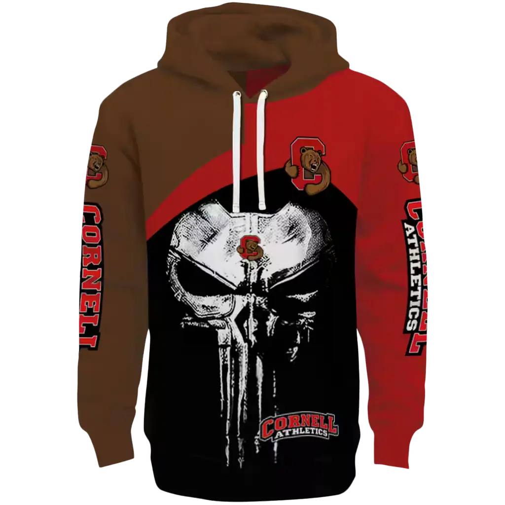 cornell big red skull punisher brown black hoodie best selling cornell big red skull punisher brown black hoodie best selling