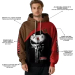 cornell big red skull punisher brown black hoodie best selling