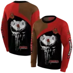 cornell big red skull punisher brown black hoodie best selling