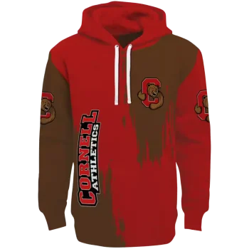 cornell big red splatter effect red hoodie best selling