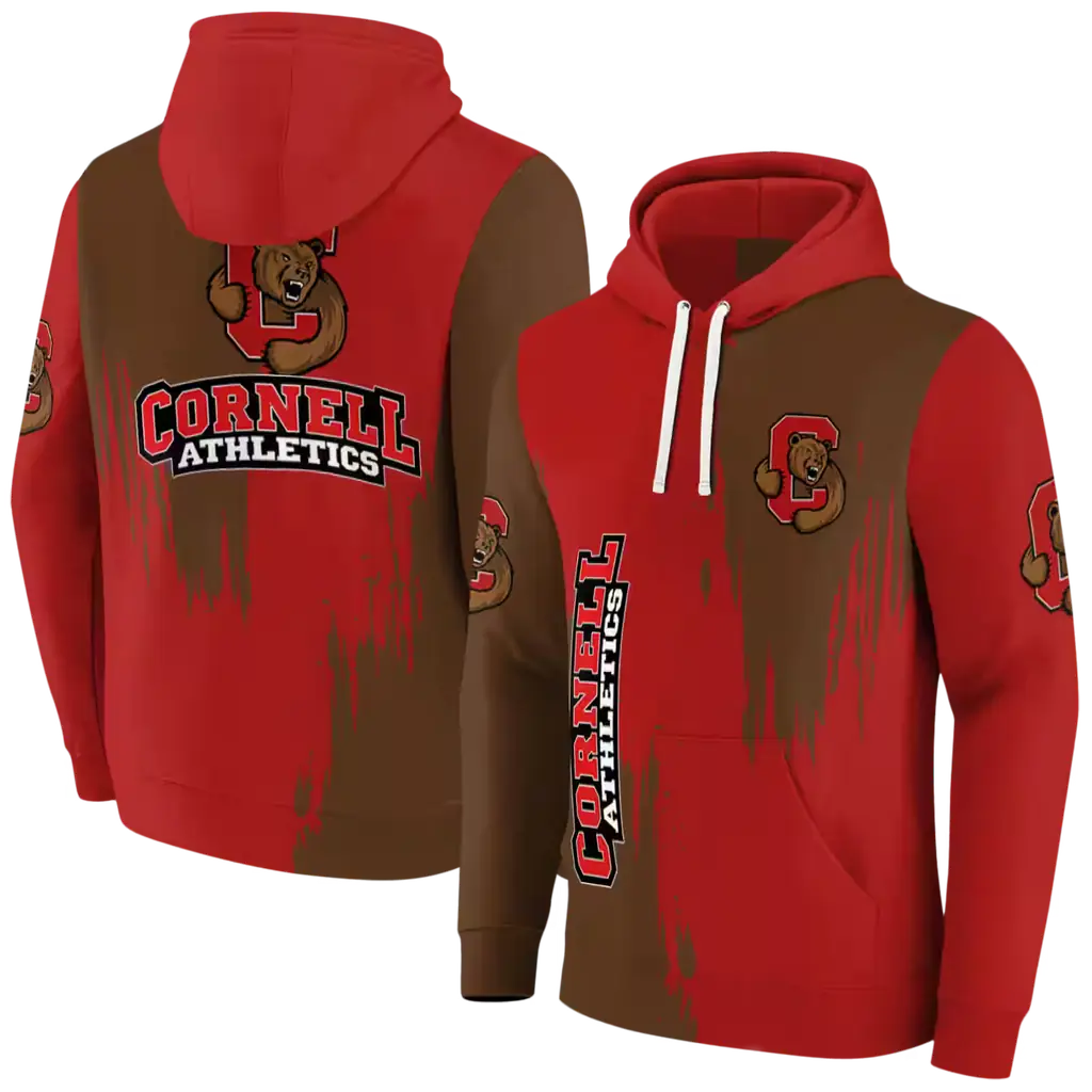 cornell big red splatter effect red hoodie fashion forward cornell big red splatter effect red hoodie fashion forward
