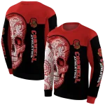 cornell big red sugar skull red black hoodie best selling