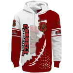 cornell big red triangular pattern red white hoodie best selling