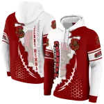 cornell big red triangular pattern red white hoodie best selling