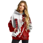 cornell big red triangular pattern red white hoodie best selling