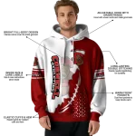 cornell big red triangular pattern red white hoodie best selling
