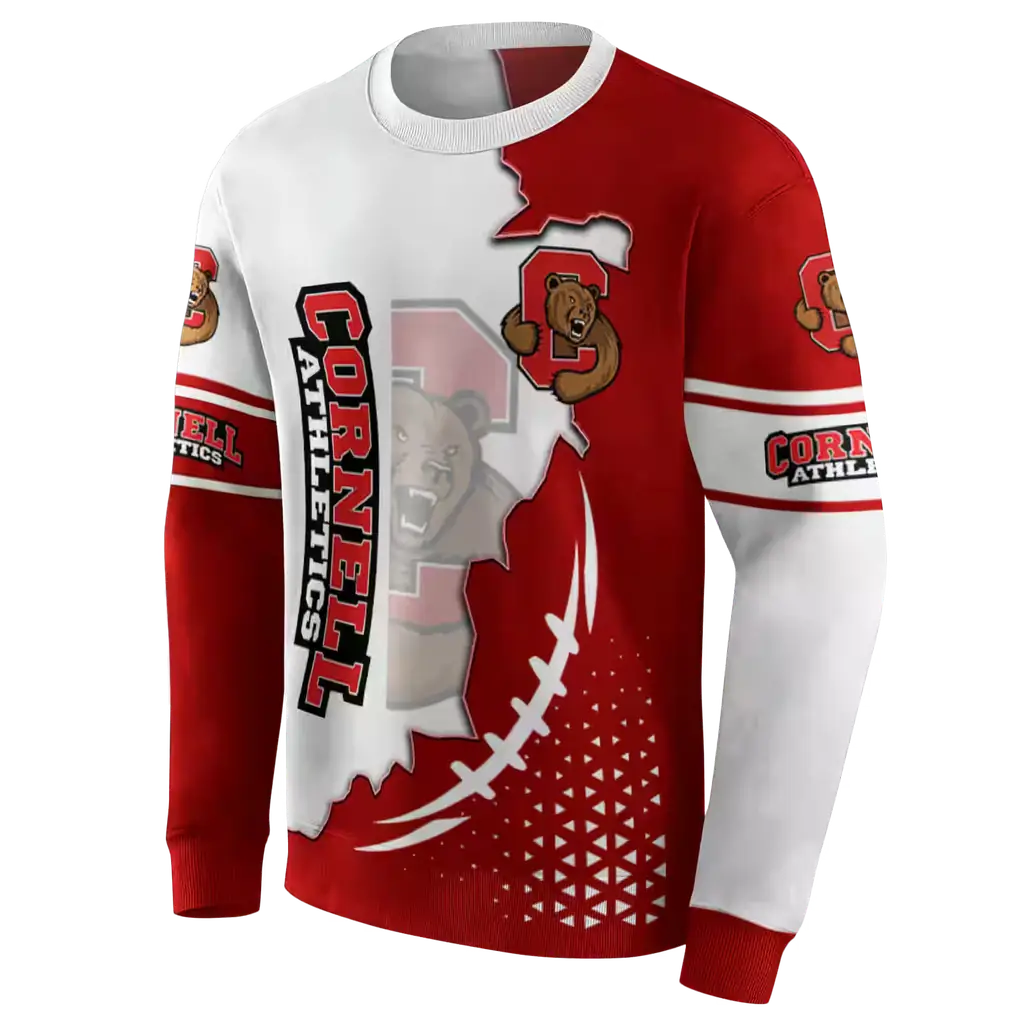 cornell big red triangular pattern red white hoodie new arrival cornell big red triangular pattern red white hoodie new arrival