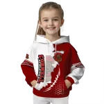 cornell big red triangular pattern red white hoodie best selling