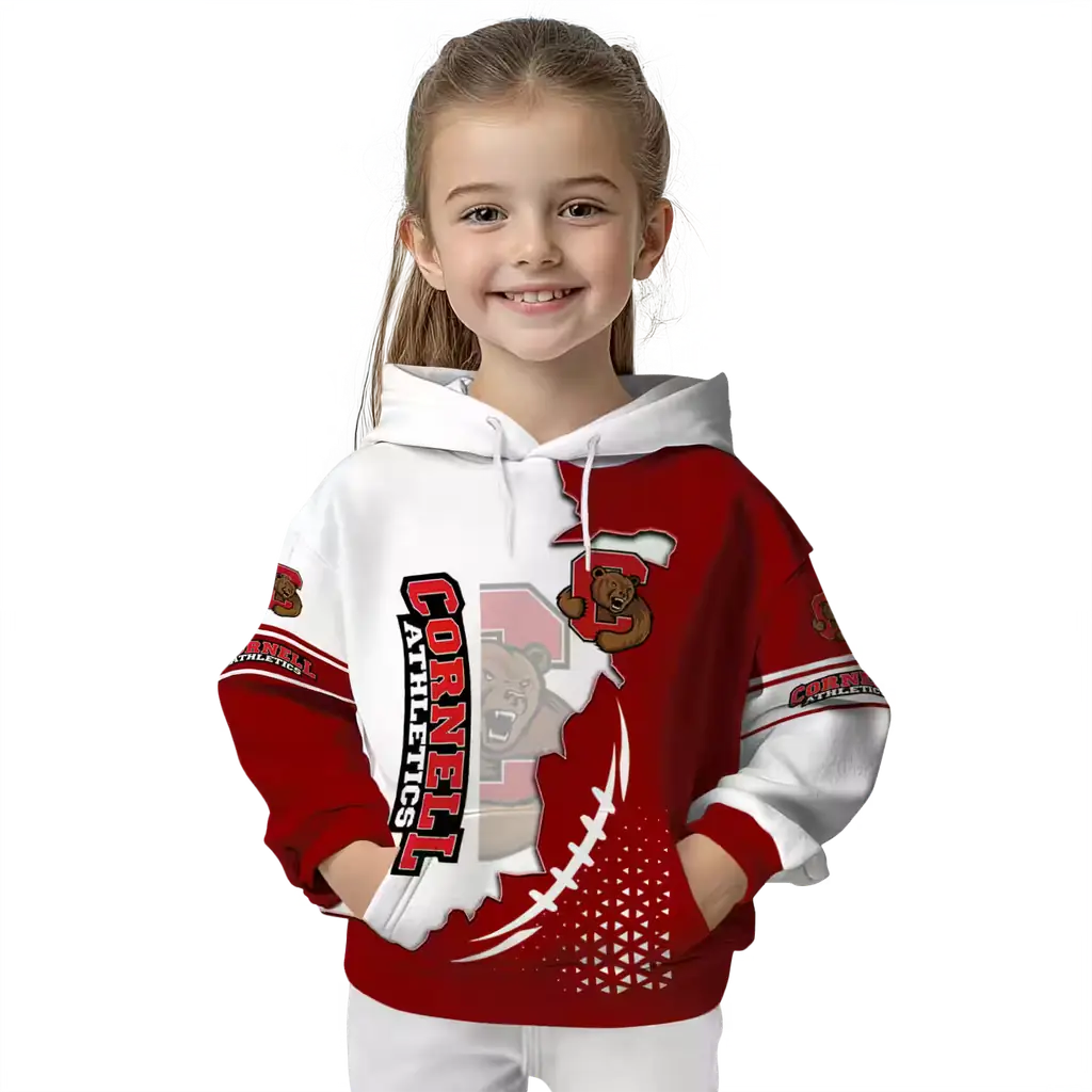 cornell big red triangular pattern red white hoodie top rated cornell big red triangular pattern red white hoodie top rated