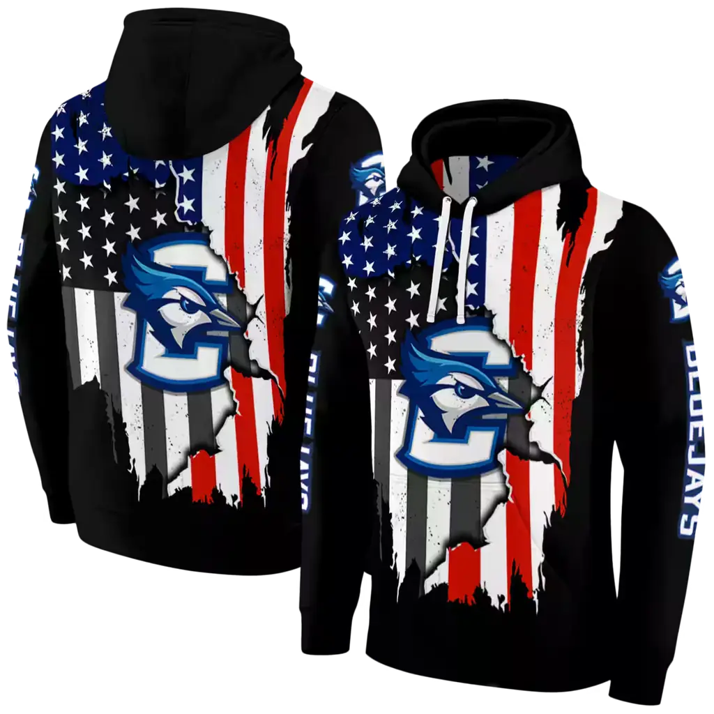 creighton bluejays american pride black hoodie fashion forward creighton bluejays american pride black hoodie fashion forward