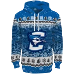 creighton bluejays christmas trees blue hoodie best selling