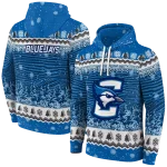 creighton bluejays christmas trees blue hoodie best selling