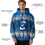 creighton bluejays christmas trees blue hoodie best selling