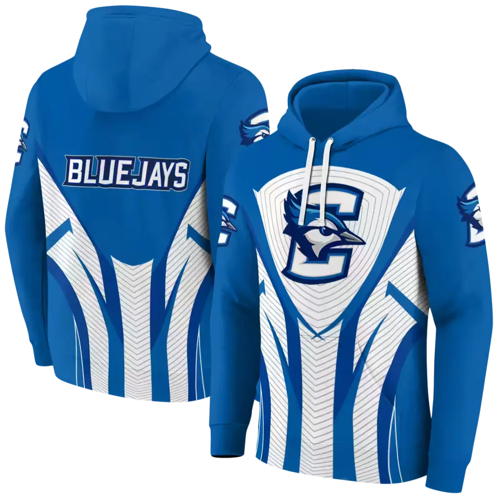 creighton bluejays concentric lines blue black hoodie fashion forward creighton bluejays concentric lines blue black hoodie fashion forward