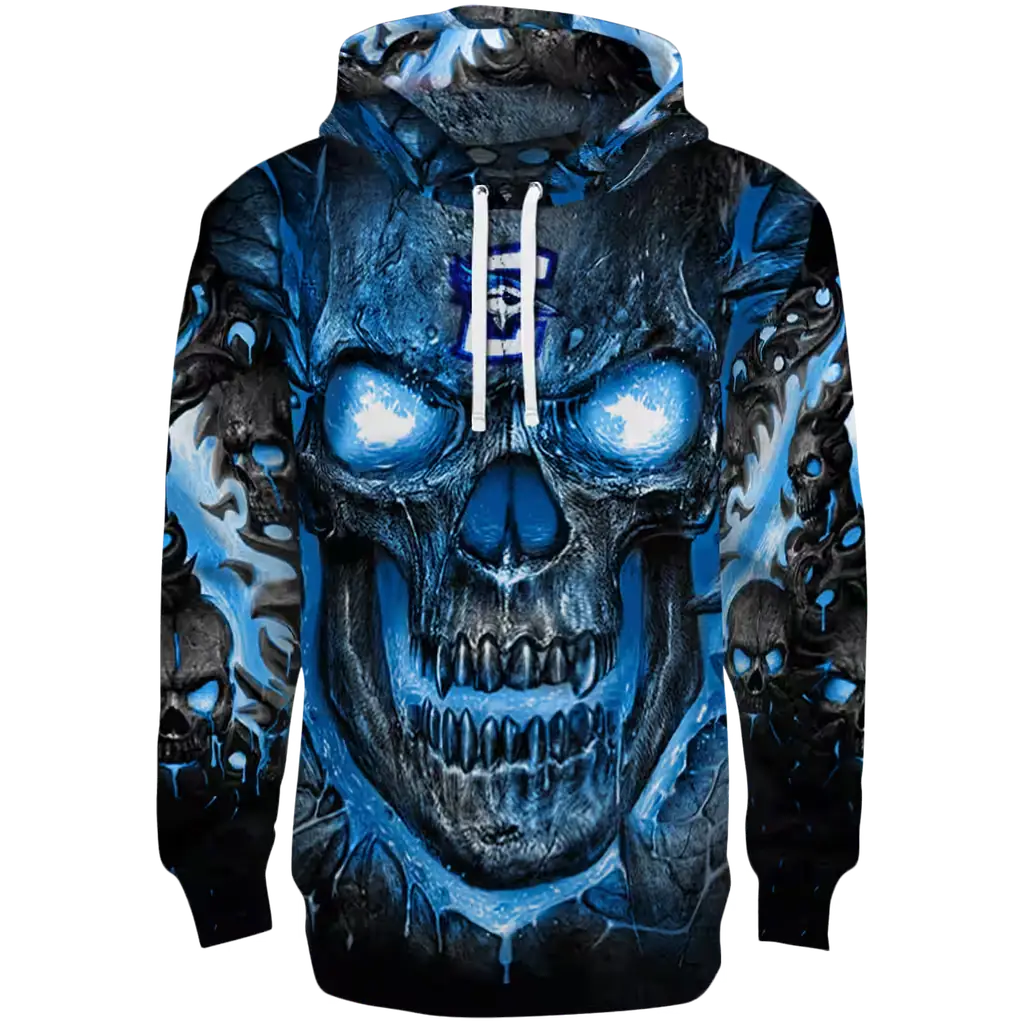 creighton bluejays demonic skull blue black hoodie best selling creighton bluejays demonic skull blue black hoodie best selling