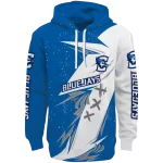 creighton bluejays dynamic slash blue white hoodie best selling