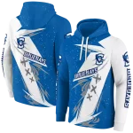 creighton bluejays dynamic slash blue white hoodie best selling