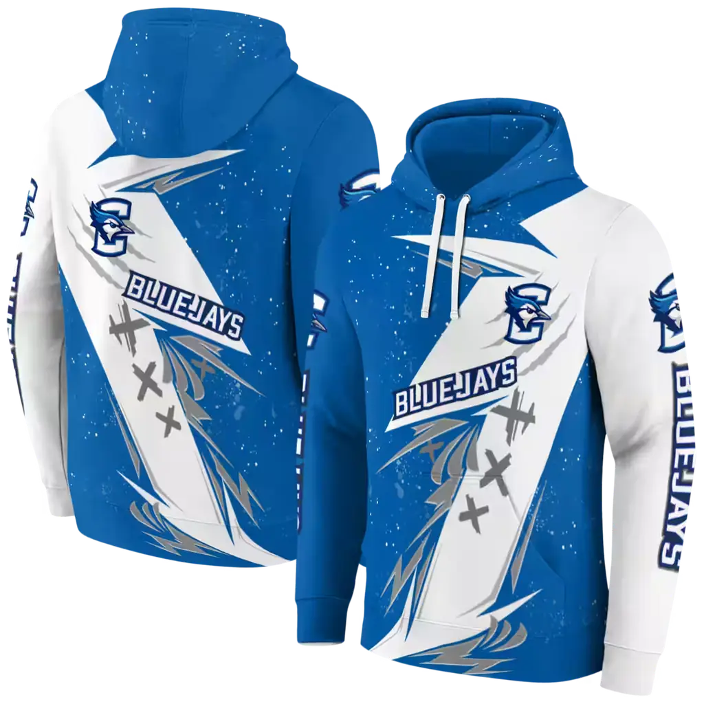creighton bluejays dynamic slash blue white hoodie fashion forward creighton bluejays dynamic slash blue white hoodie fashion forward