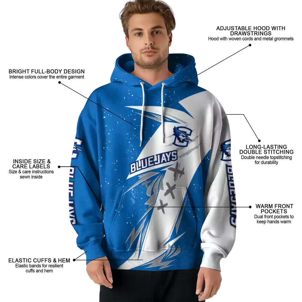 creighton bluejays dynamic slash blue white hoodie latest model creighton bluejays dynamic slash blue white hoodie latest model