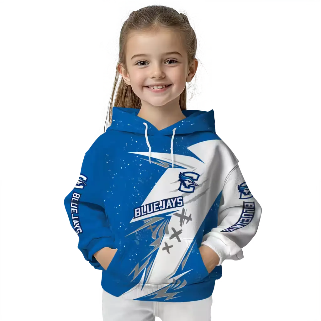 creighton bluejays dynamic slash blue white hoodie top rated creighton bluejays dynamic slash blue white hoodie top rated