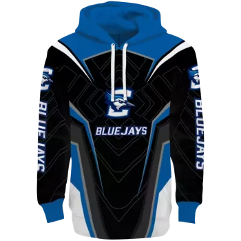 creighton bluejays futuristic pattern blue black hoodie best selling
