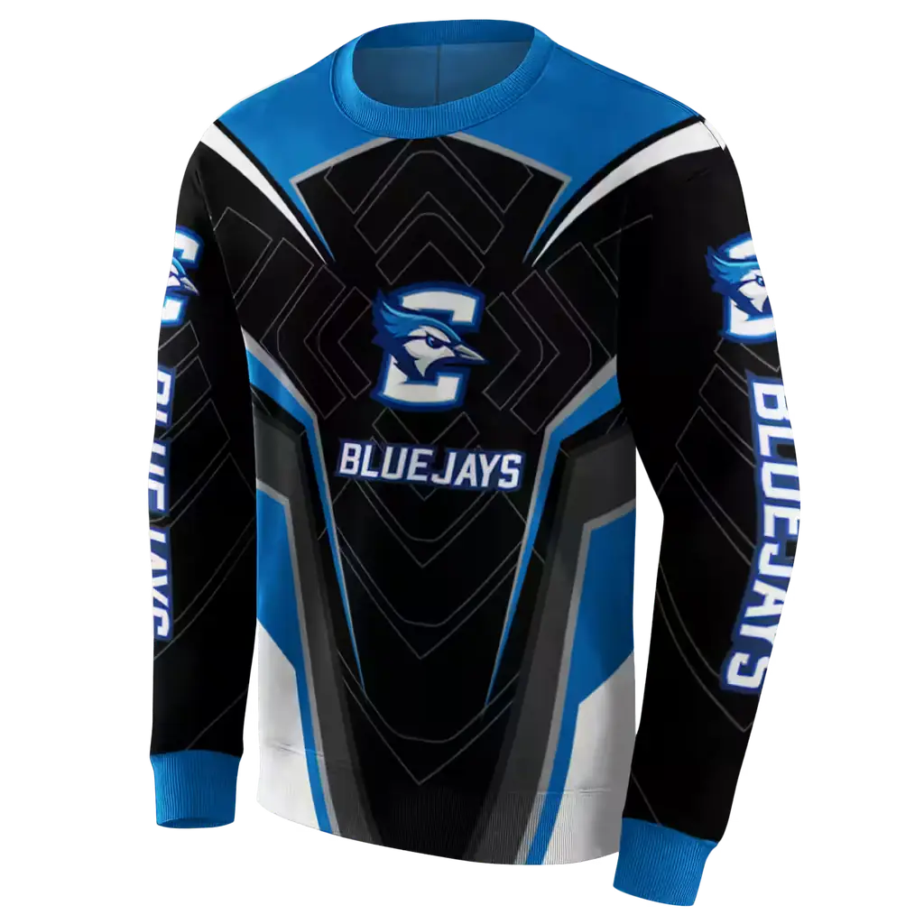 creighton bluejays futuristic pattern blue black hoodie new arrival creighton bluejays futuristic pattern blue black hoodie new arrival