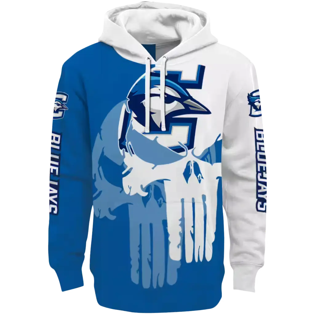 creighton bluejays graphic punisher blue white hoodie best selling creighton bluejays graphic punisher blue white hoodie best selling