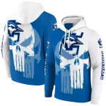 creighton bluejays graphic punisher blue white hoodie best selling
