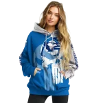 creighton bluejays graphic punisher blue white hoodie best selling