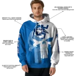 creighton bluejays graphic punisher blue white hoodie best selling