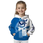 creighton bluejays graphic punisher blue white hoodie best selling