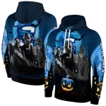 creighton bluejays halloween vibes blue black hoodie best selling