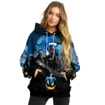 creighton bluejays halloween vibes blue black hoodie best selling