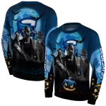 creighton bluejays halloween vibes blue black hoodie best selling