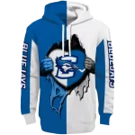 creighton bluejays heartbeat graphic blue hoodie best selling