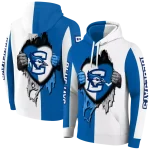 creighton bluejays heartbeat graphic blue hoodie best selling