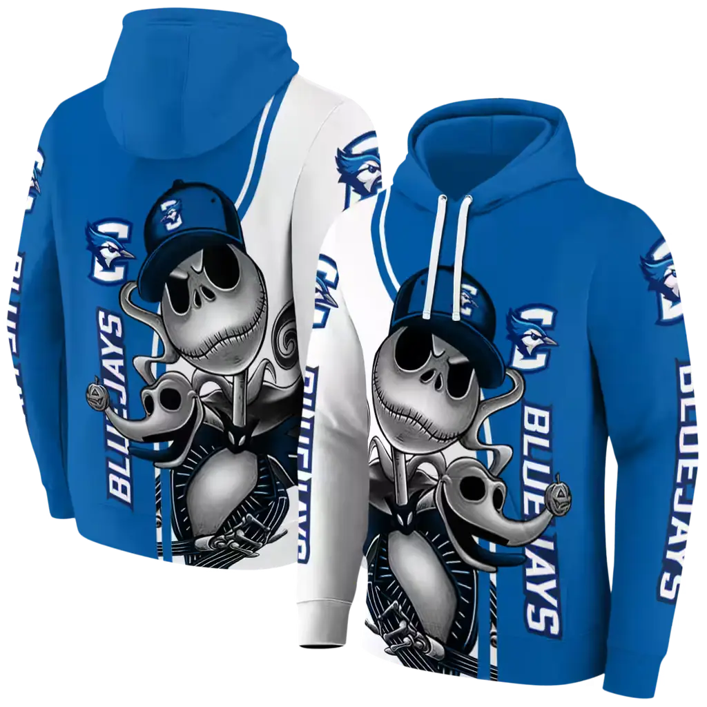 creighton bluejays jack skellington blue hoodie fashion forward creighton bluejays jack skellington blue hoodie fashion forward