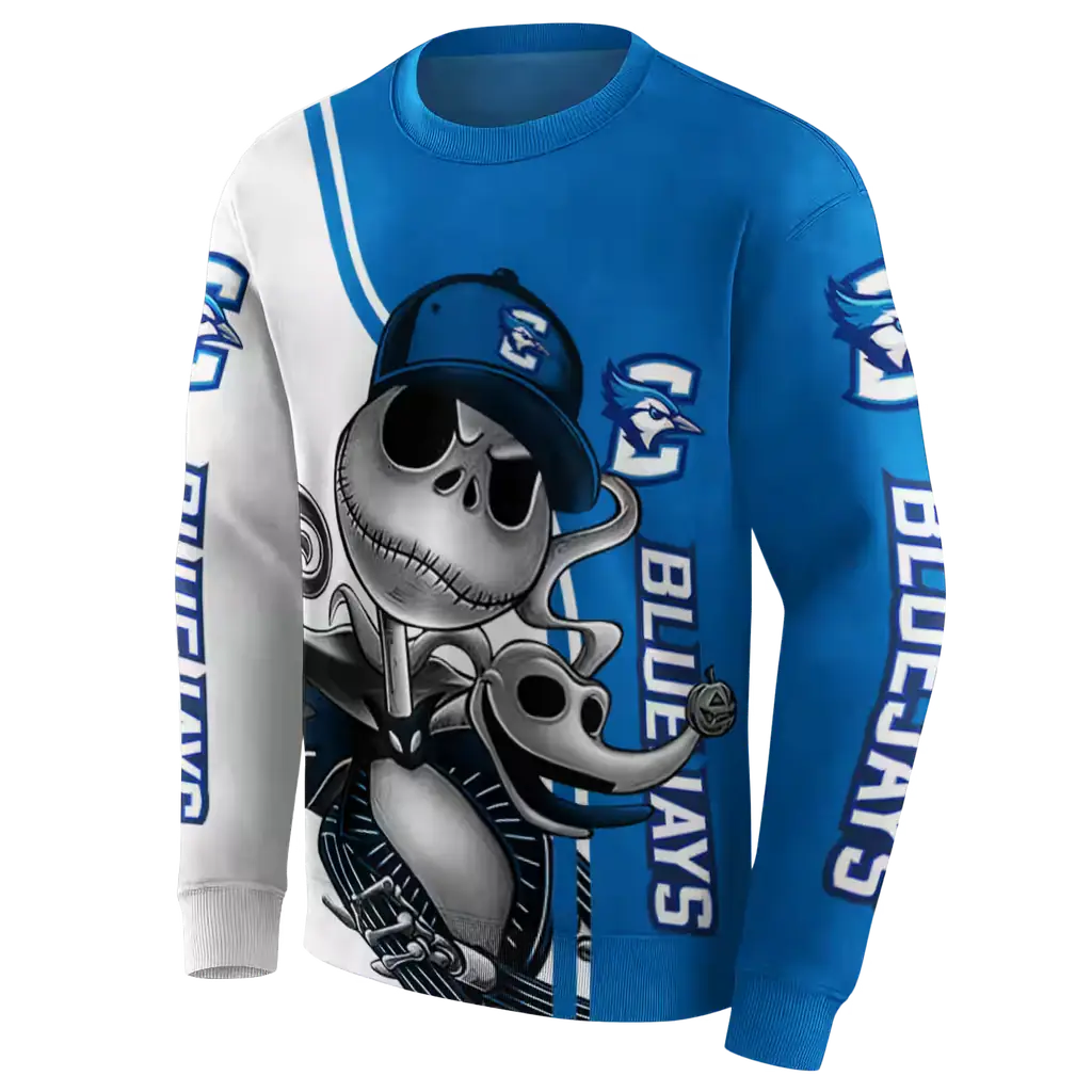 creighton bluejays jack skellington blue hoodie new arrival creighton bluejays jack skellington blue hoodie new arrival