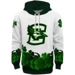 creighton bluejays lucky motif white green hoodie best selling