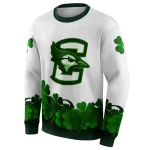 creighton bluejays lucky motif white green hoodie best selling