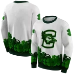 creighton bluejays lucky motif white green hoodie best selling