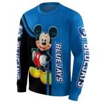 creighton bluejays mickey mouse blue black hoodie best selling
