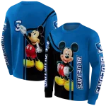 creighton bluejays mickey mouse blue black hoodie best selling