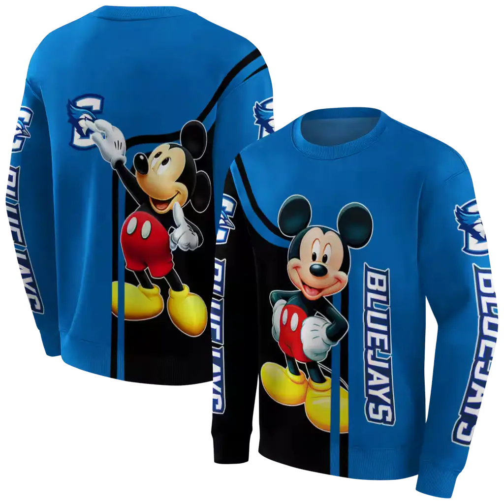 creighton bluejays mickey mouse blue black hoodie premium grade creighton bluejays mickey mouse blue black hoodie premium grade