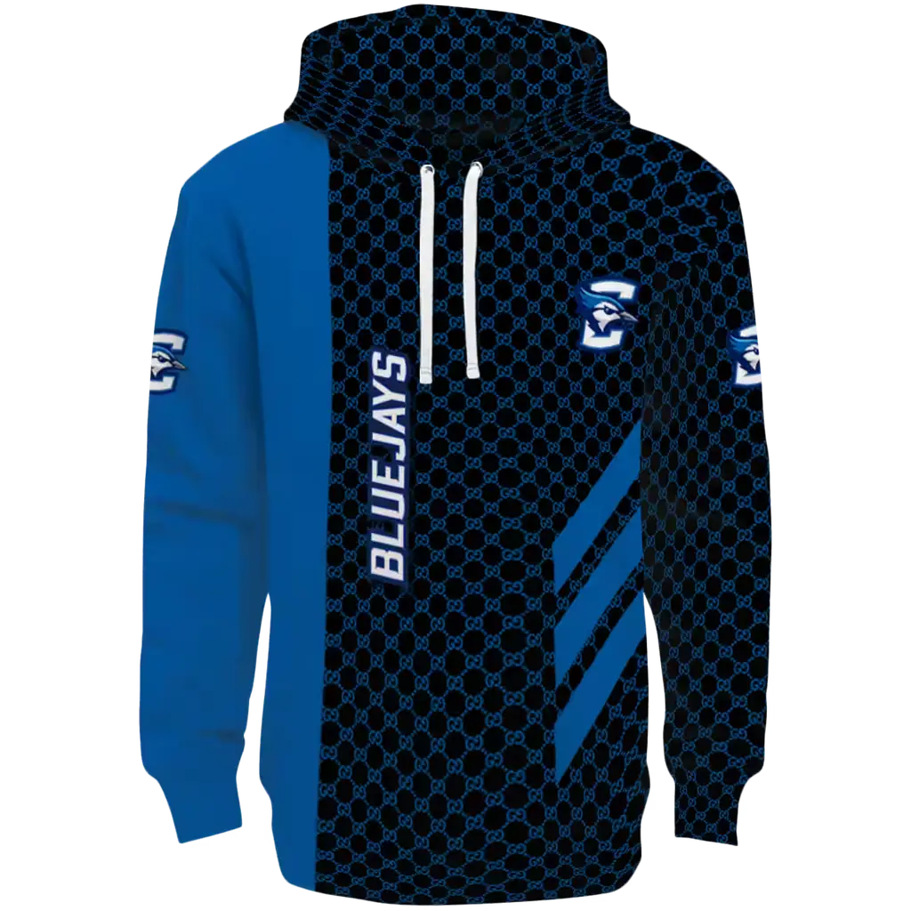 creighton bluejays monogram pattern blue hoodie best selling creighton bluejays monogram pattern blue hoodie best selling