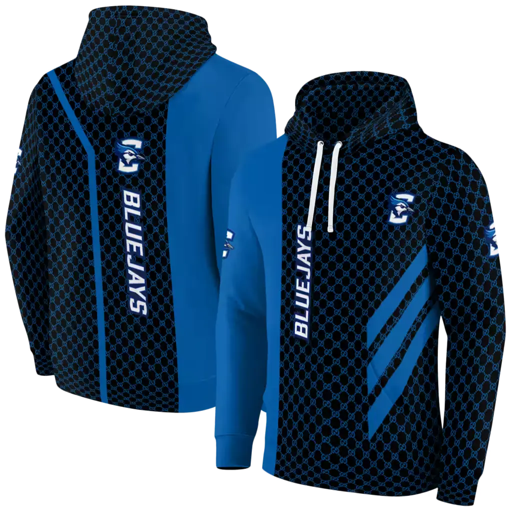 creighton bluejays monogram pattern blue hoodie fashion forward creighton bluejays monogram pattern blue hoodie fashion forward