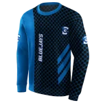 creighton bluejays monogram pattern blue hoodie best selling