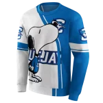 creighton bluejays playful snoopy blue hoodie best selling