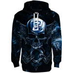 creighton bluejays skull artwork blue black hoodie best selling