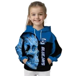 creighton bluejays skull motif blue black hoodie best selling
